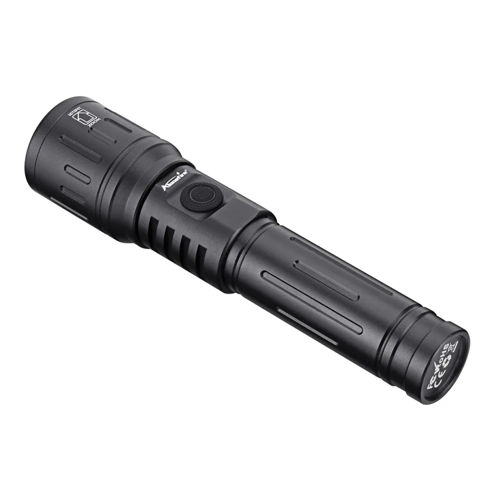 Zoom 4-Colour Light White/Red/Green/Blue LED Flashlight USB Rechargeable Fishing Camping Hunting Photography Selfie Hiking Torch