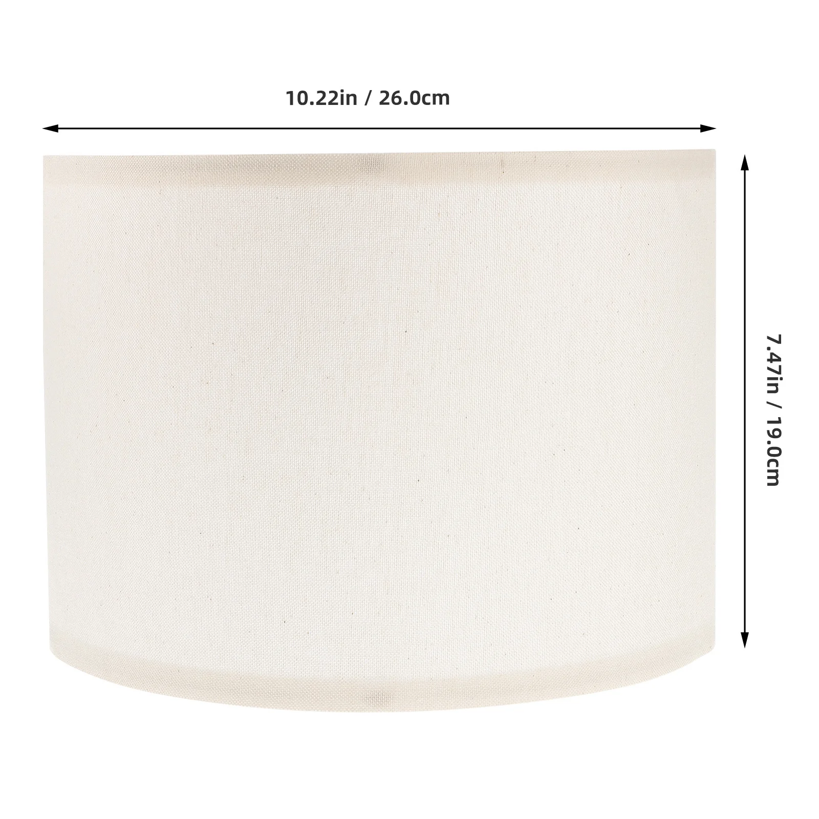 

2Pcs Cloth Lamp Shades Fabric Replacement Lampshade Barrel Design for Bedroom Living Room Table Lamp Cloth Lampshade