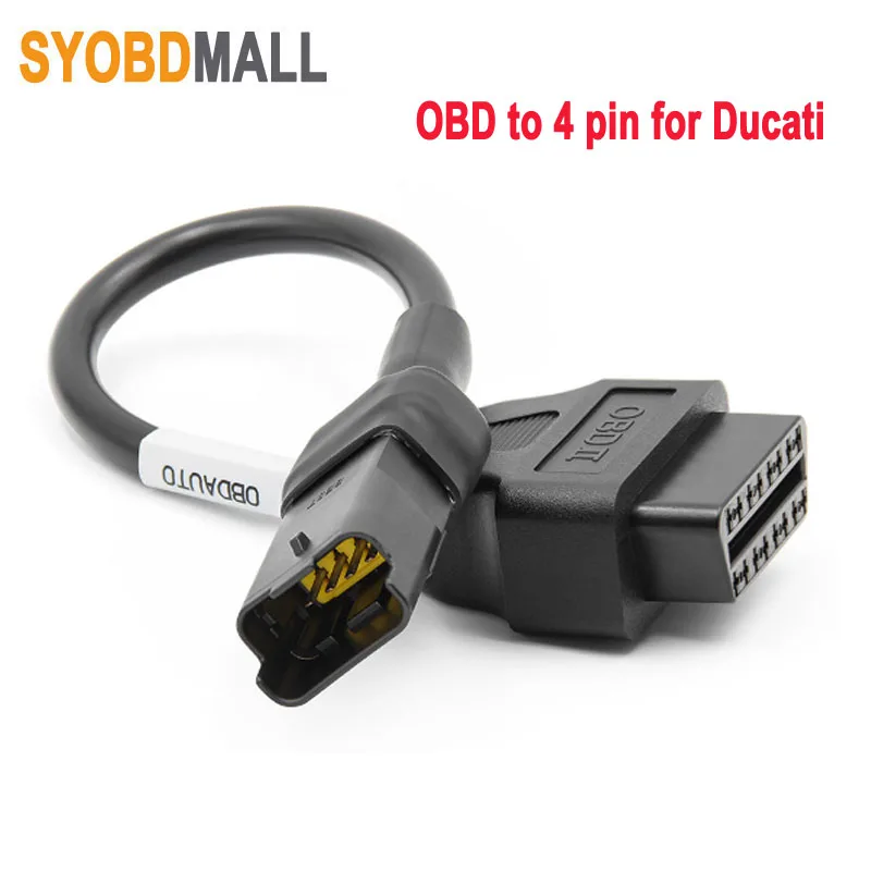 New OBD2 16pin To 4 Pin for Ducati Motorcycle 4pin Male Port to Female 16 Needle Socket OBD Adapter for Car Diagnistic Scanner