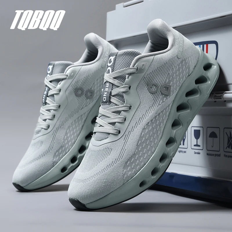 Men's Cushioned Running Shoes Energy Return Breathable Knit Arch Support Shock Absorption Marathon Women Casual Sneakers image 3