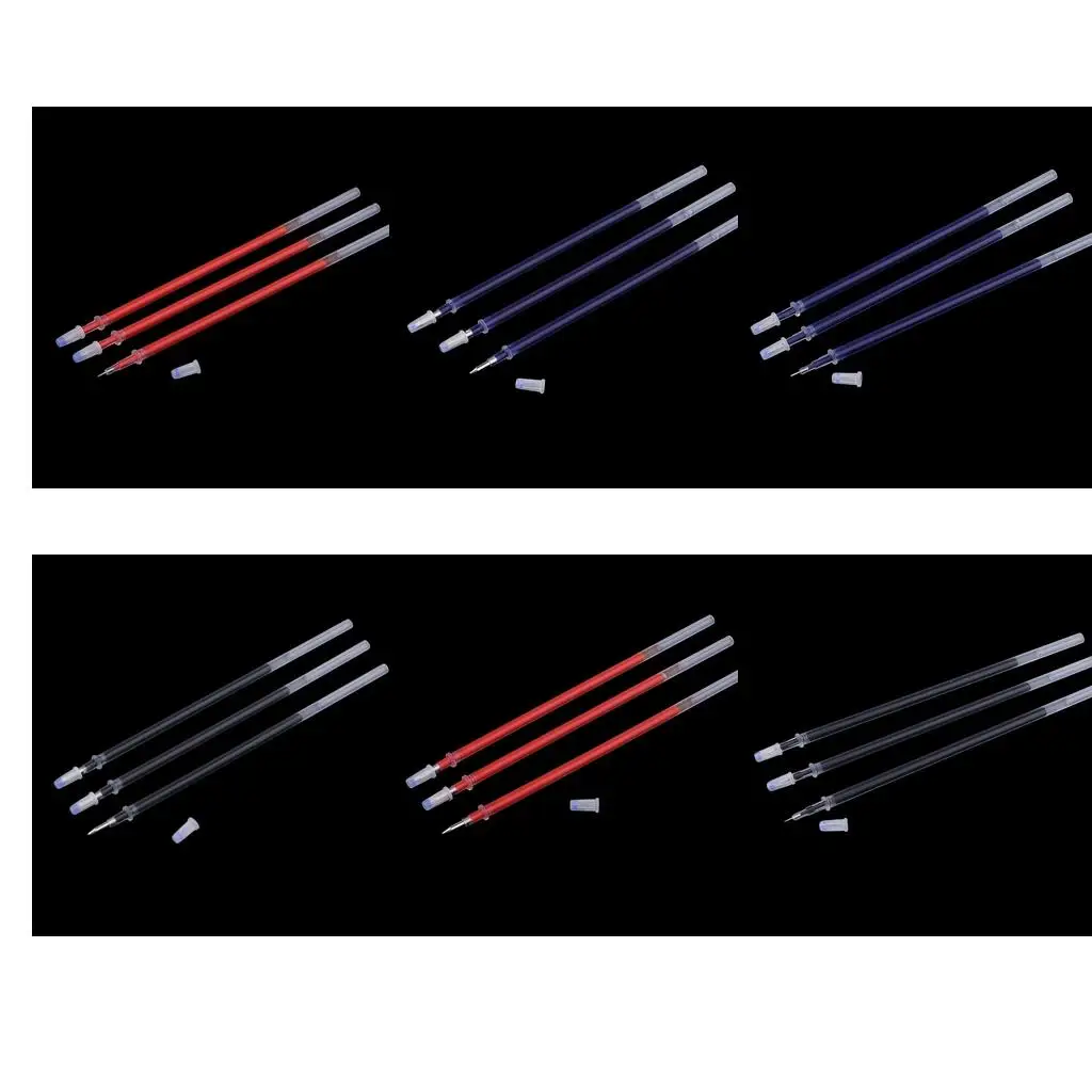 100pcs Gel Refill black and blue and red 0.5mm / Tip Stationary