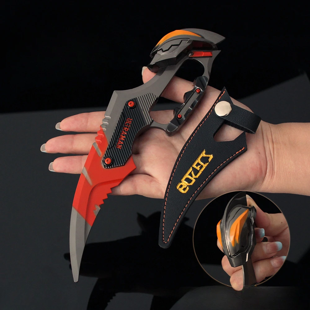 22 ซม.Rena Breakout Beria เกม Twilight Claw มีดโลหะเต็มรูปแบบหัตถกรรมอาวุธรุ่นสะสมโต๊ะเครื่องประดับของเล่นเด็ก