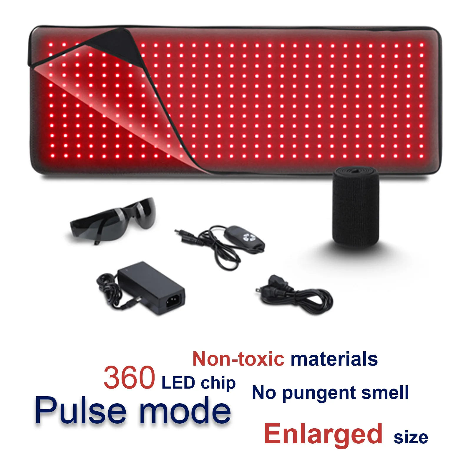 Red Light Belt Near Infrared Wrap 360pcs LEDS 660NM&850NM Heat Pad for Full Body Home Health Relaxation Device