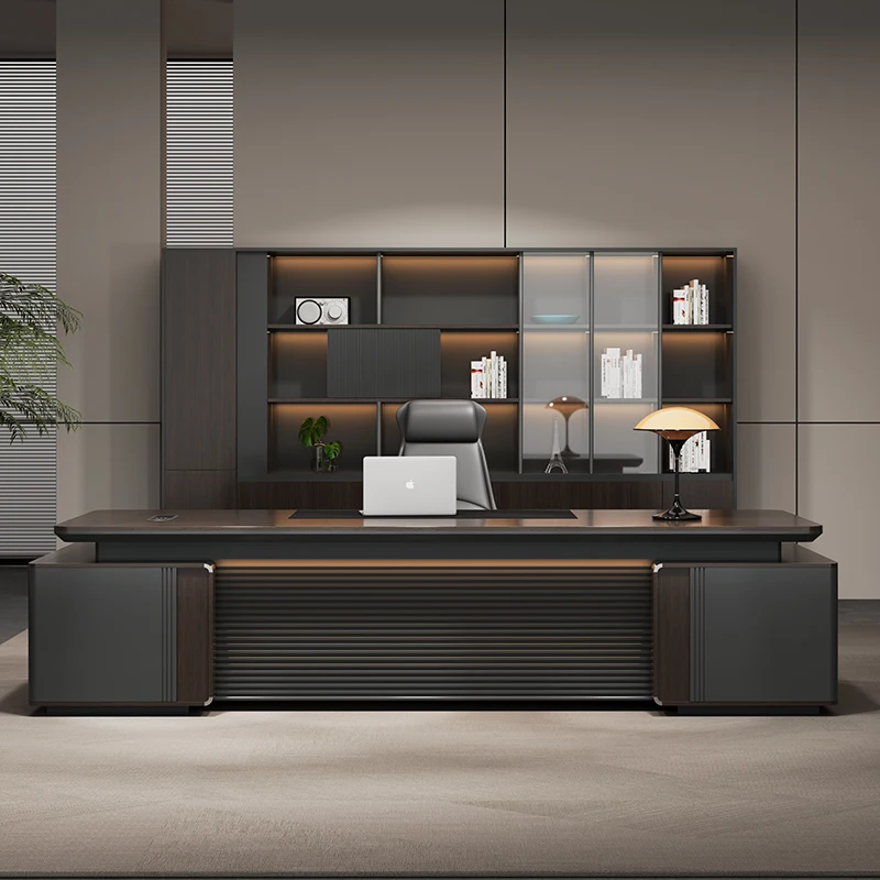 Designer Strong Executive Office Desk Wood Big Computer Luxury Executive Office Desk Modern Black Mesa De Escritorio Mesa Office