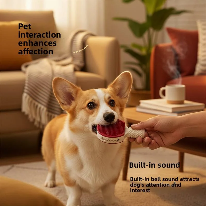 Interactive Badminton Shape Dog Chew Toy Bite-Resistant Relieves Boredom And Teeth Grinding Fun Stick Puzzle for Canines