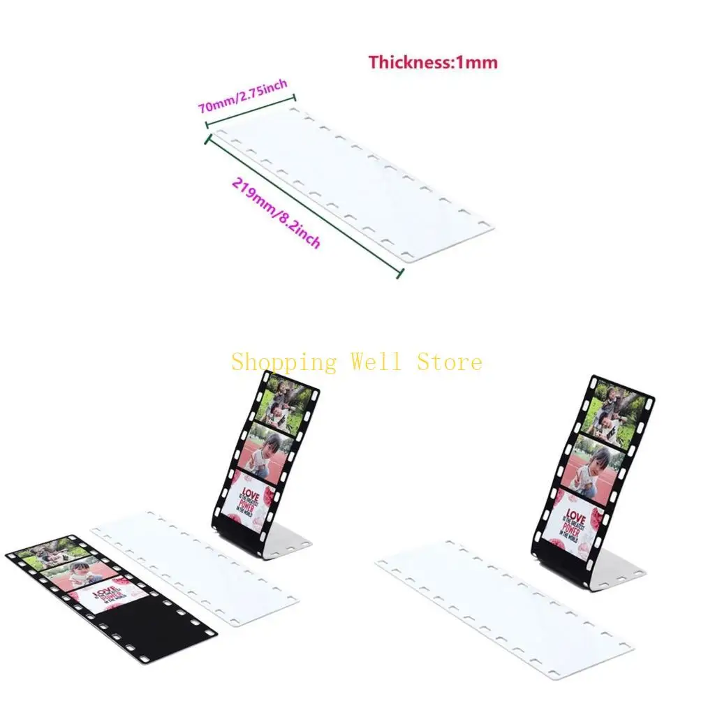 KX4B Aluminum Picture Frames Tabletop Festival Christmas Ornament for Heat Transfer