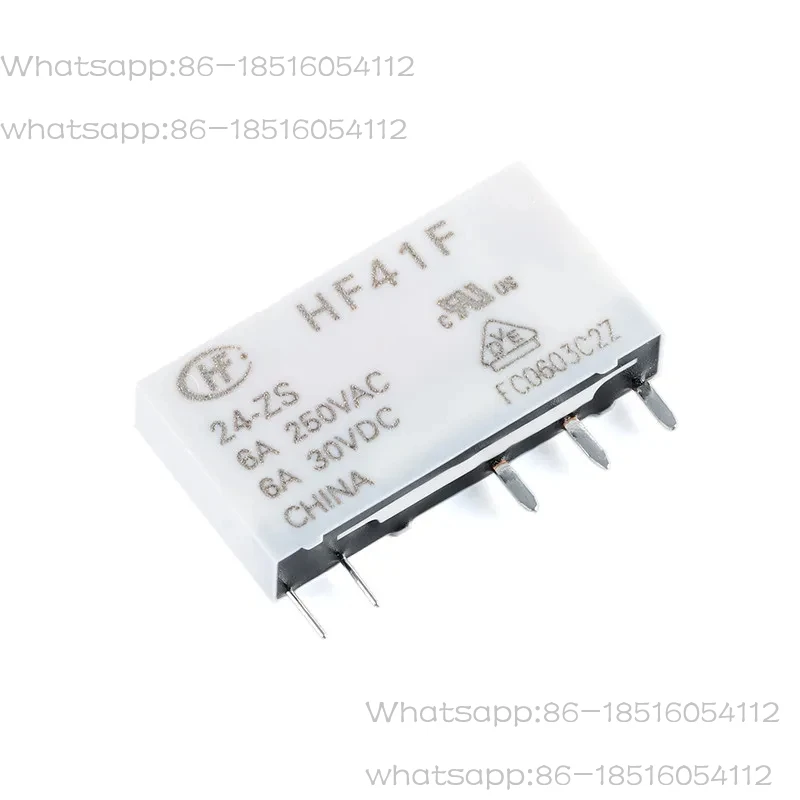 5Pcs  Relay HF41F-5-ZS HF41F-12-ZS HF41F-24-ZS HF41F 5V 12V 24V ZST 5Pin 6A 5V 12V 24V Industrial Relay