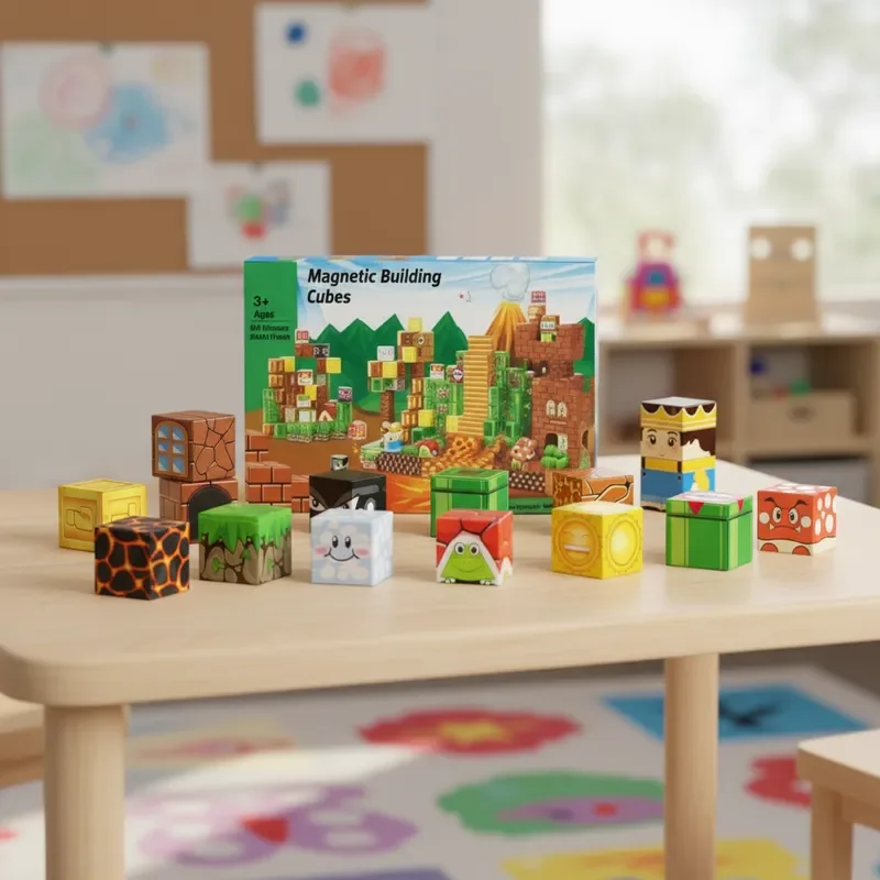 60PCS Magnetic Blocks Castle Building Set 3D Creative DIY STEM Toys For Kids King Theme Construction Play Educational Gift