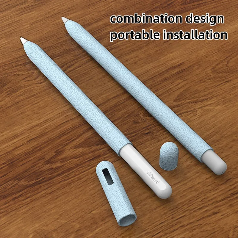 Pencil Case Silicone Tablet Stylus Protection Case Solid Color Shockproof for Apple Pencil 1st Or 2nd Generation Or Pencil Pro