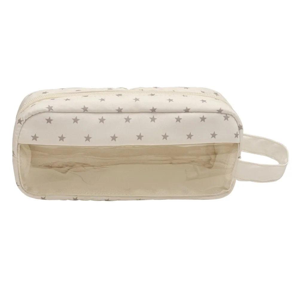 

Simple Star Pattern Pen Bag Soft Touch Portable Stationery Storage Bag Large Capacity Pen Pouch Back To School