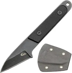 Eafengrow C1295 cuchillo de hoja fija 9Cr18Mov hoja G10 mango EDC herramienta cuchillo de cuello para acampar senderismo pesca con funda kydex