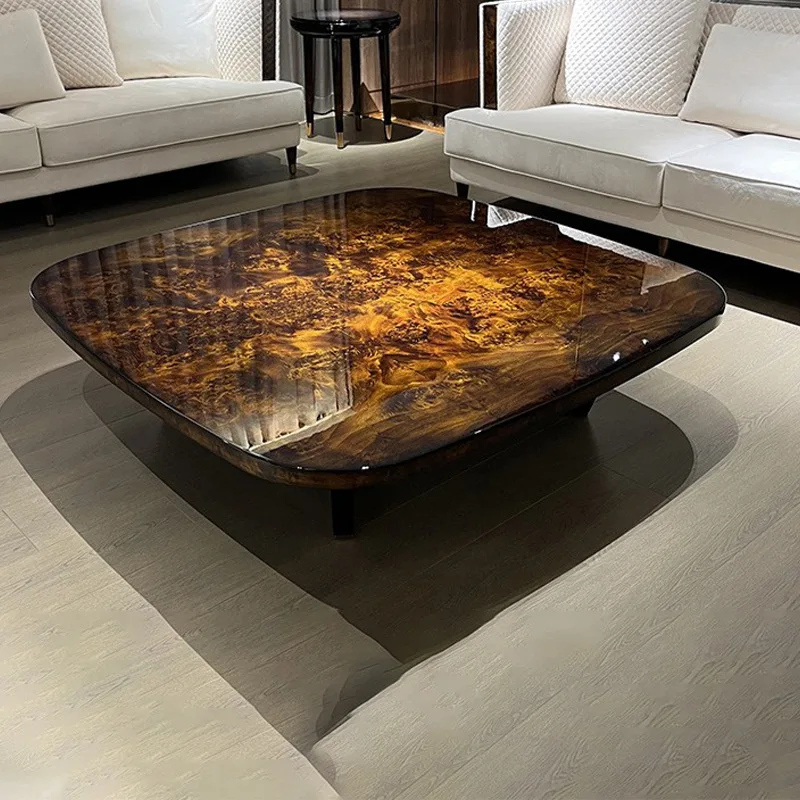 Light luxury paint coffee table