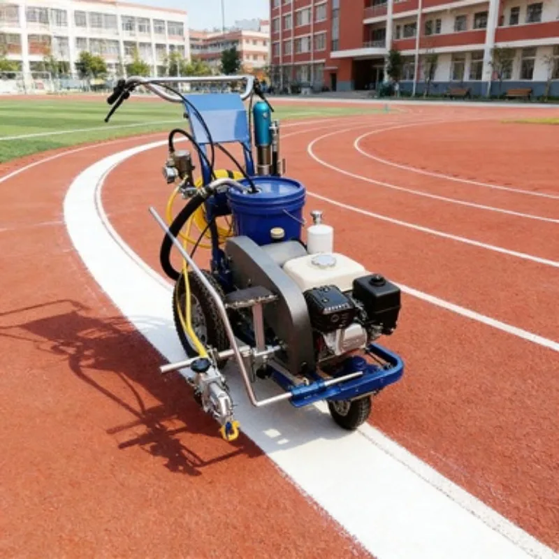 

Cold Spray Road Line Marking Machine with Glass Bead Spreader for Parking Lot