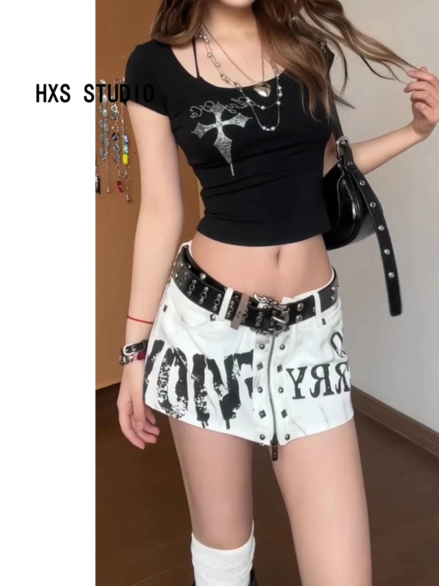 

Low Waist Denim Skirt Women's Summer 2025 Design Sensation A-Line Bodycon ort Skirt Y2K American Hot Girl Sle