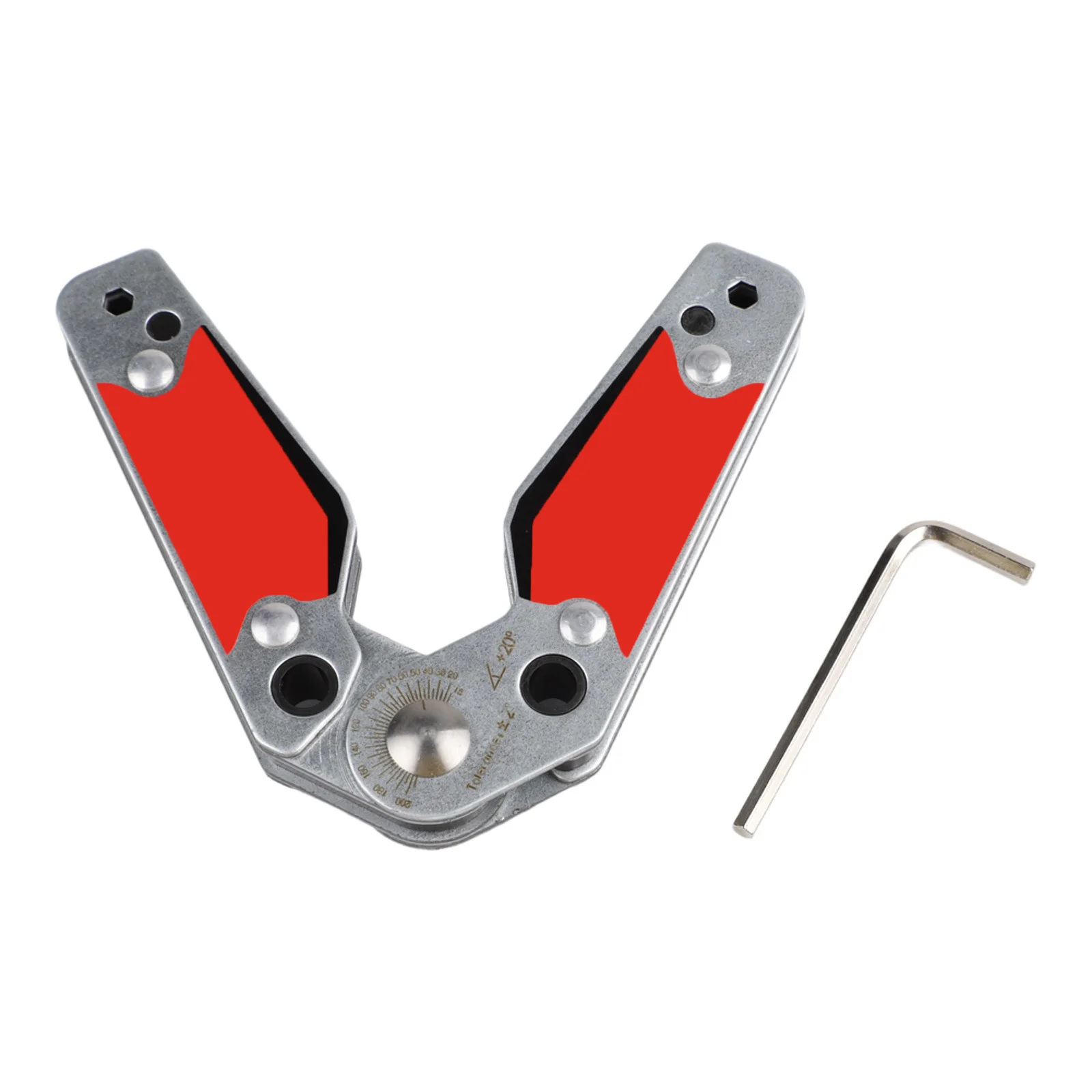 Dual Sided Welding Magnet Tool Dual-Sided Magnet Magnetic Welding Positioner Robust Metal Construction 77 Lbs Holding Force