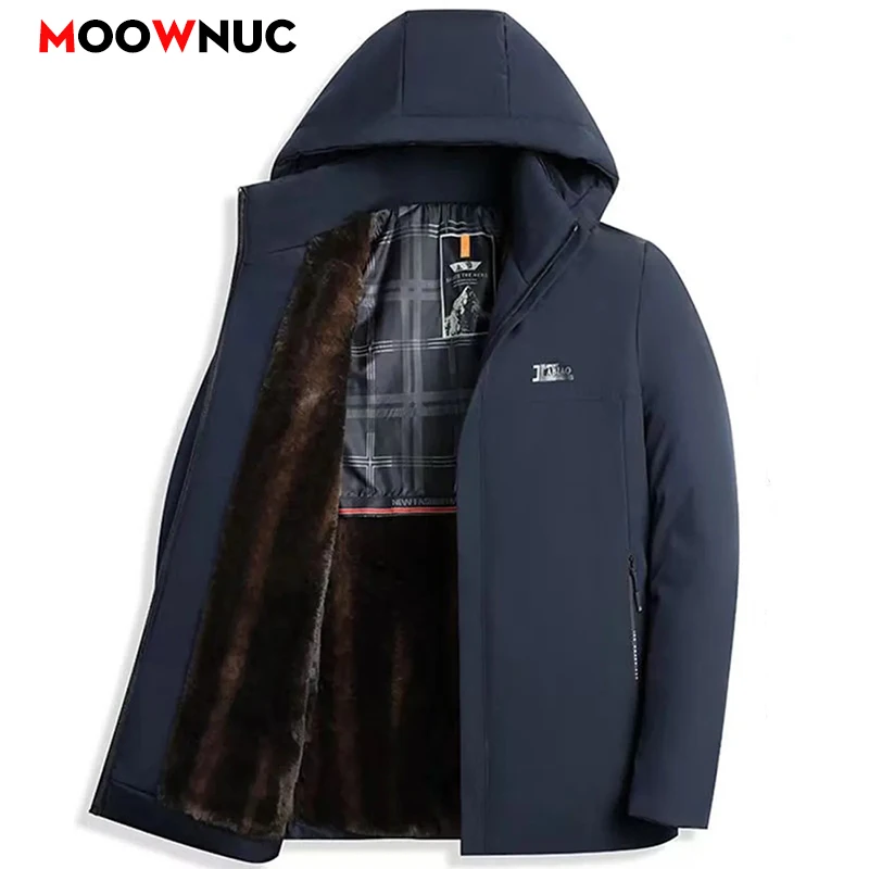 

Men's Fashion Windbreaker Parka Coat Man Clothing Streetwear Windproof Casual Autumn Winter Warm Hombre Male Jacket for Outdoors