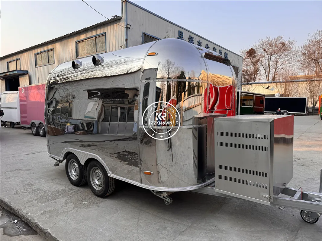 Alko Airstream Snack Food Trailer Concession Fully Equipped Mobile Snack Food Cart Truck with Full Kitchen DOT CE VIN