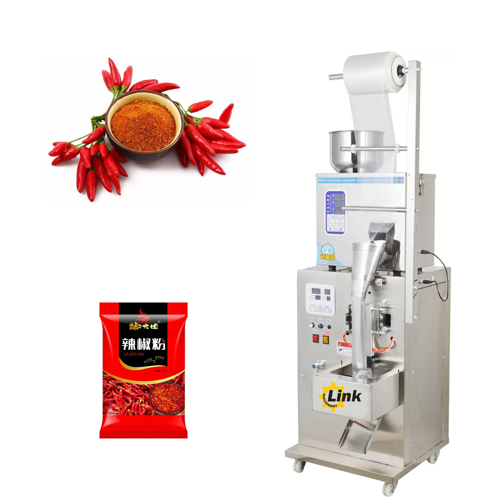 Fully Automatic Multifunctional Hot Sale Dry Fruit Powder Spice Fill Seal Vertical Packaging Machine