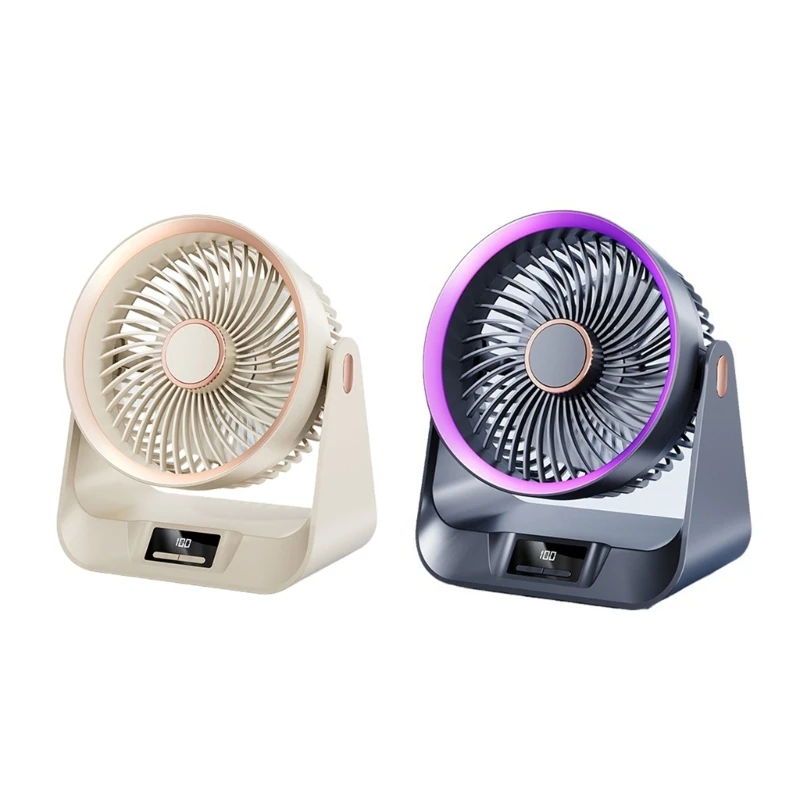 

10000mAh Table Fan for Bedroom Air Circulators Fan Desk Fan USB Rechargeable Battery Operated Timer Setting for Drop Shipping