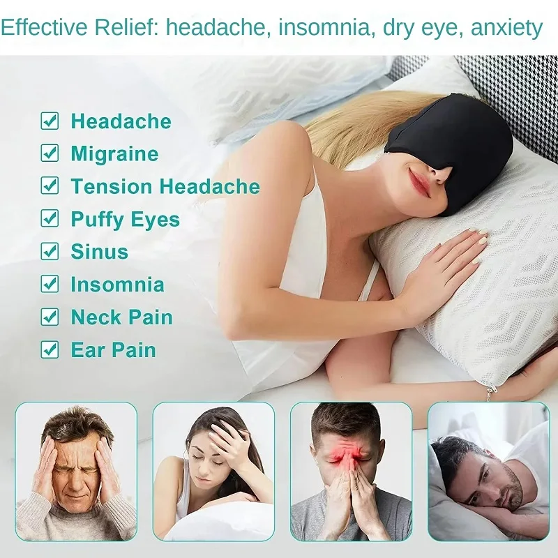 Therapy Headpack Migraine Relief Cap Gel Ice Cap Cold Pack Head Pack Cooling Cold Pack Face Pack Cold Pack Face Pack