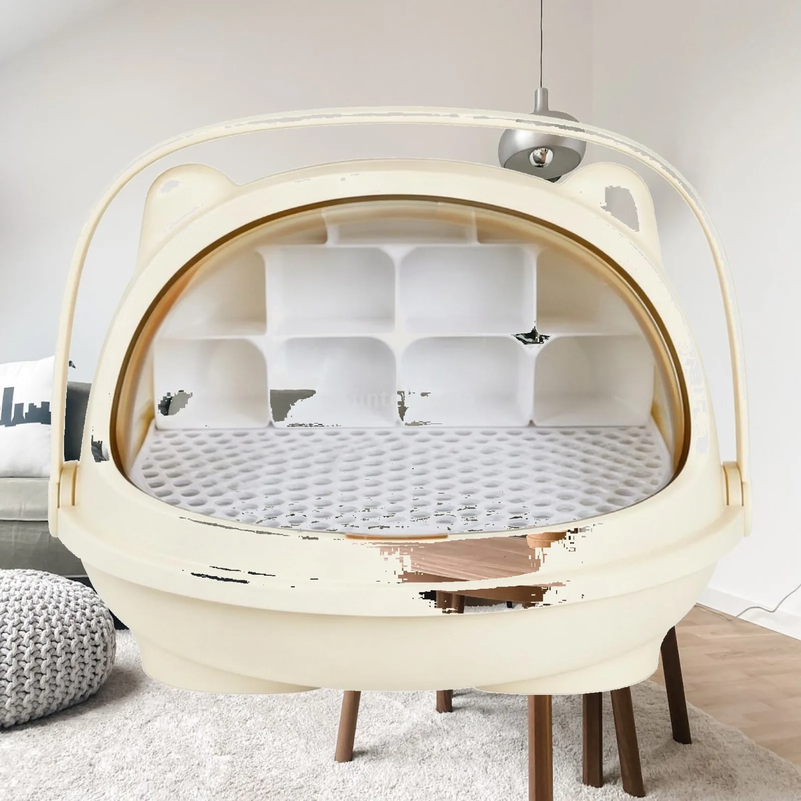 Portable Educational Habitat Arched Handle Silkworm Chamber for School Science Experiments and Raising