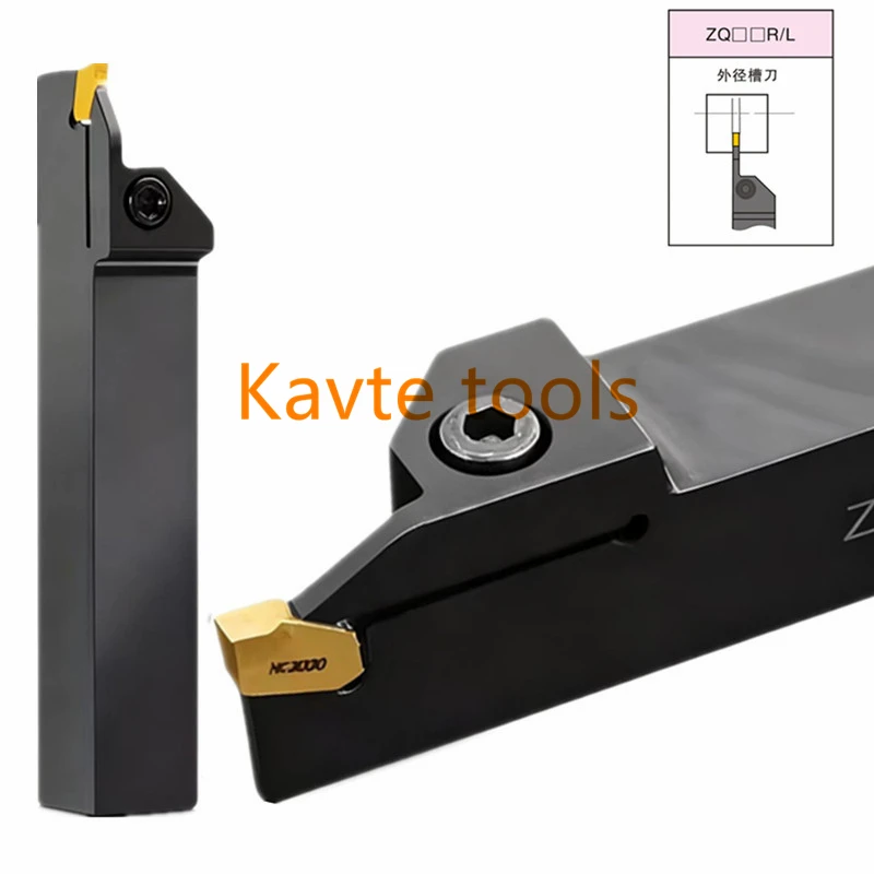 ZQ1010 ZQ1212R ZQ1616R  ZQ2020R ZQ2525 ZQ2525R 2 3 4 5 Grooving Cutter Bar Turning Lathe Holder Slotting CNC Tools for SP Insert
