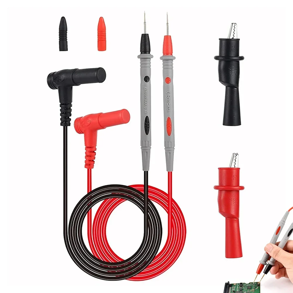 1 Pairs Universal Probe Test Leads Pin for Digital Multimeter Needle Tip Meter Multi Meter Tester Probe Wire Pen Cable 20A