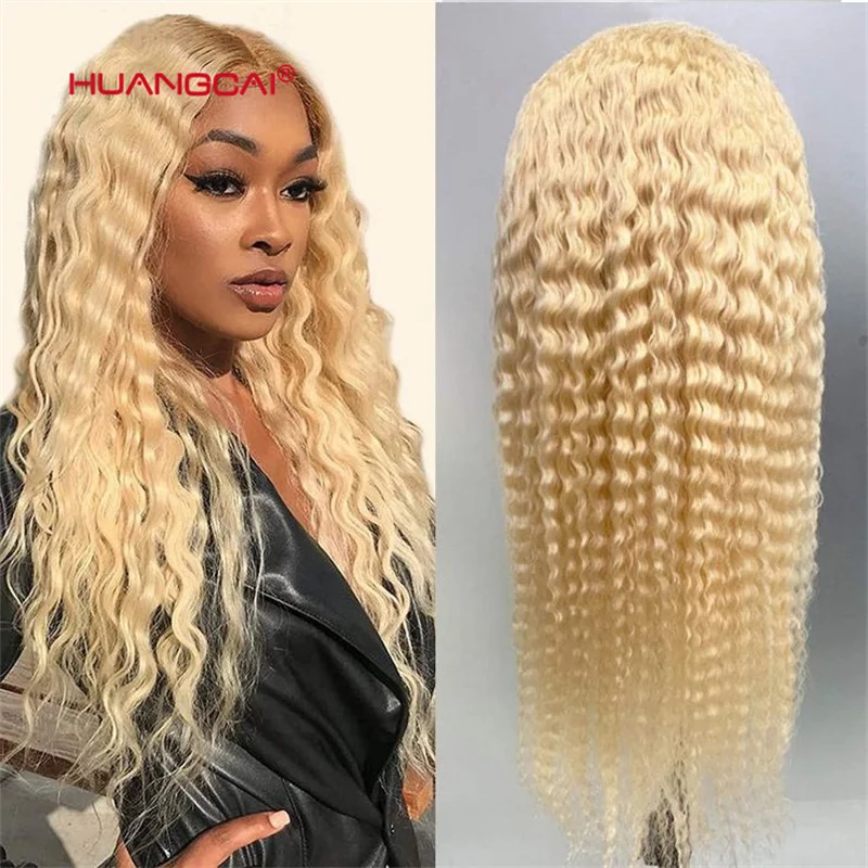 

613 13*6 Hd Lace Frontal Wig Deep Wave Honey Blond Lace Front Wigs Human Hair Glueless Wig Human Hair With Baby Hair For Women