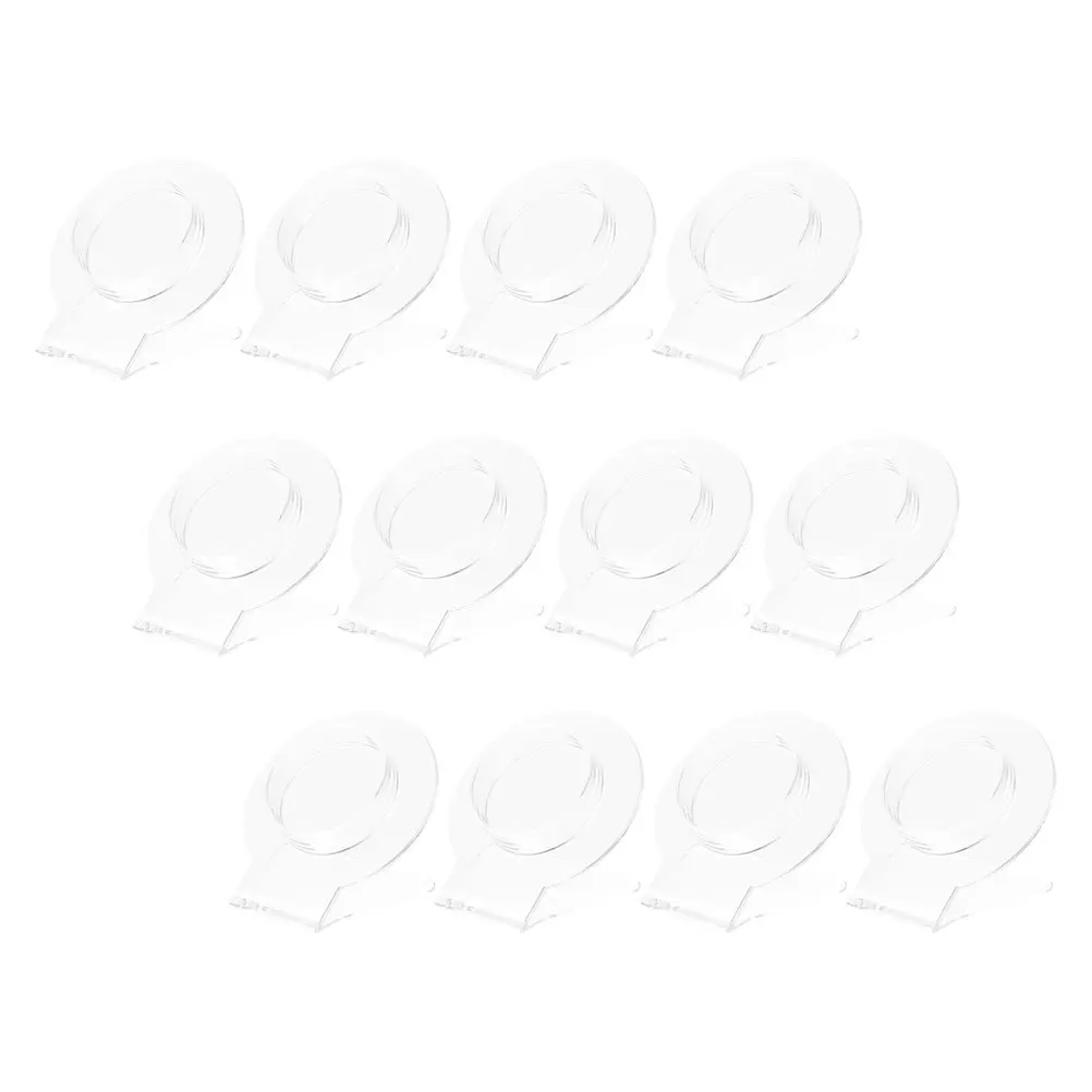 

12pcs Clear Bracelet Base Acrylic Bangle Holder For Women Jewelry Organizer Stand Transparent Storage Rack Hand Chain Holder