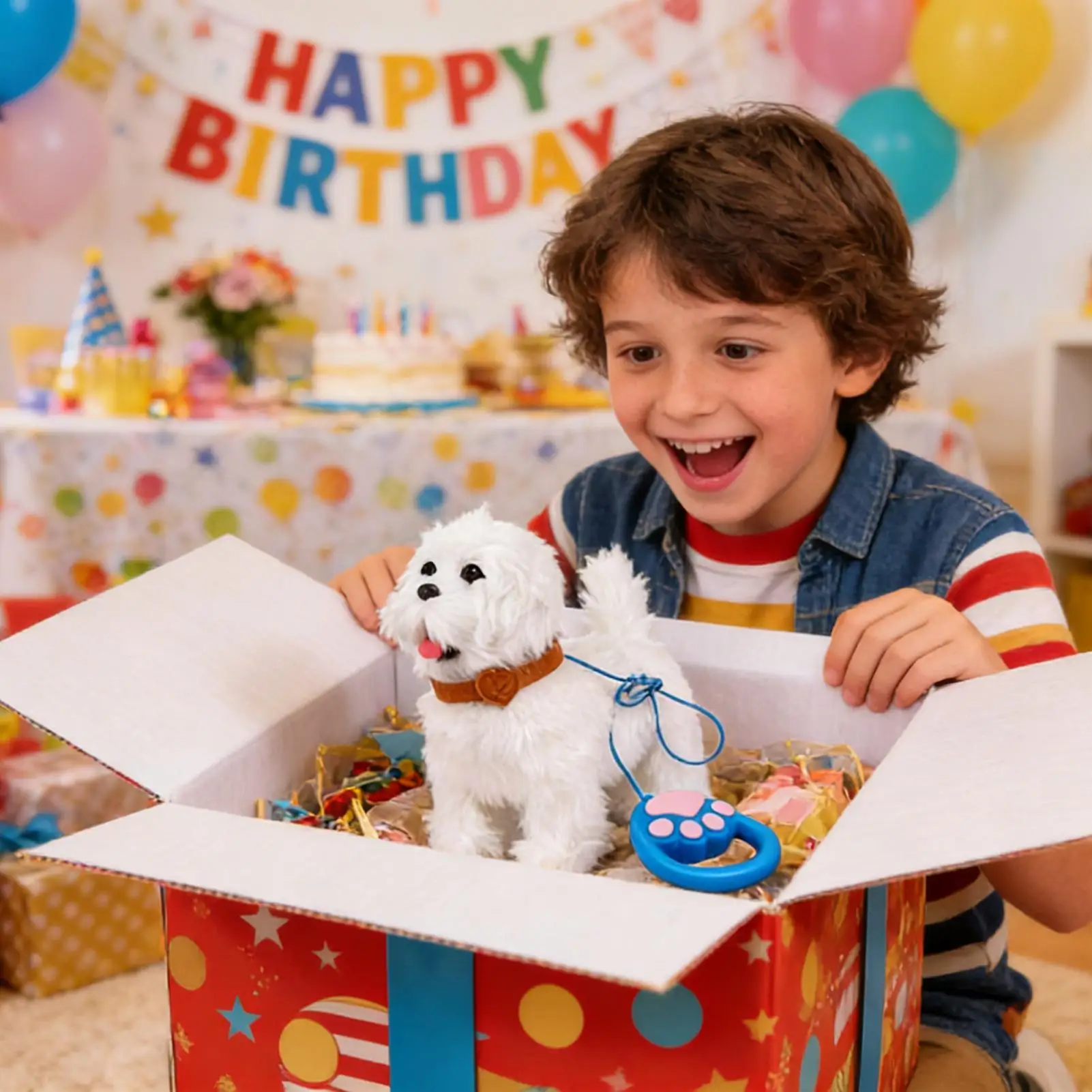 Nowa Elektryczna Realistyczna Pluszowa Symulacja Inteligentnego Psa Zabawka dla Dzieci Może Chodzić i Sszeć Elektryczny Pluszowy Robot Zwierzę Domowe Psy dla Chłopców i Dziewczynek