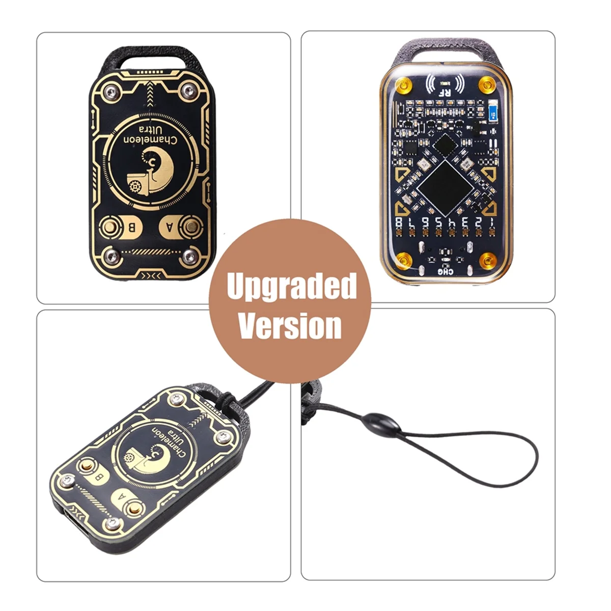 새로운 기술 카멜레온 울트라 RFID 스마트 카드 에뮬레이터 스마트 칩 리더 NFC 복사기 125Khz 13.56Mhz ID IC 카드 디코딩 + 5xCUID 카드