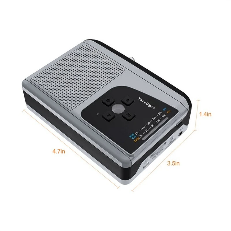 ezcap234-evaテープウォークマン、カセットプレーヤー、テープレコーダー、usb接続で動作する英語テーププレーヤー