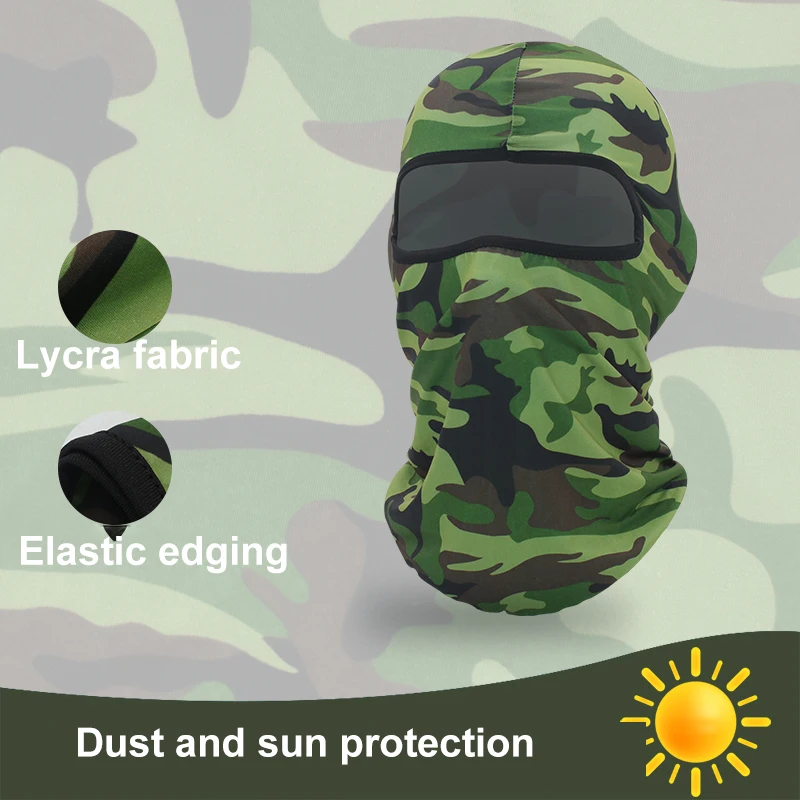 1 قطعة دراجة نارية في الهواء الطلق الغبار والرياح ركوب قناع هود التمويه طباعة الرياضة هود واقية من الشمس ركوب قناع