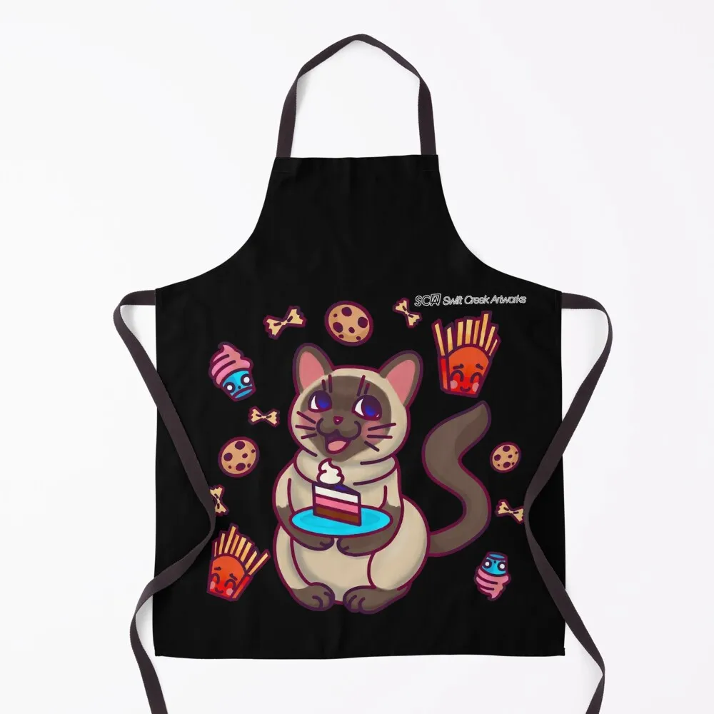 

Carb Kitten Apron Chef Uniform For Man Haircut Dress Teacher Apron