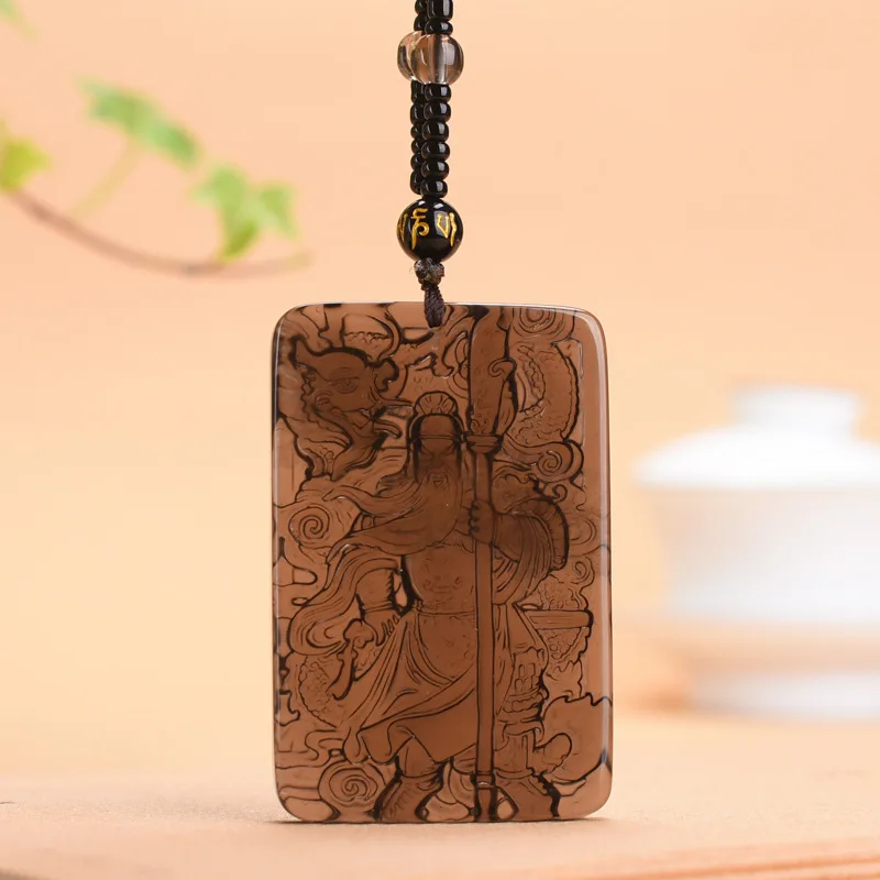 

Obsidian Guan Yu Domineering , Necklace, Male Loyalty, God Of War, Guan Yu, Jade Carving, Pendant, Pendant