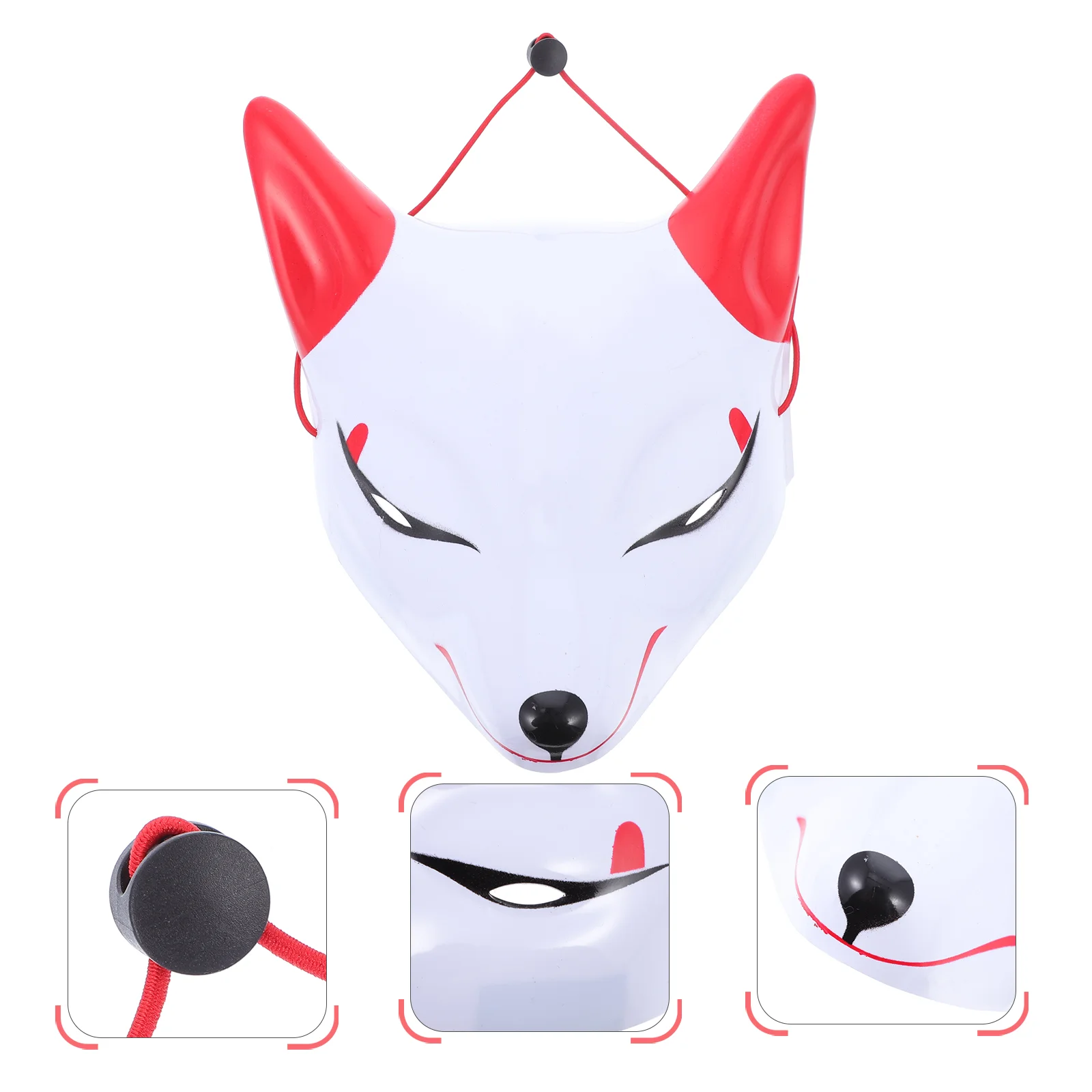 Cosplay Costumes Venetian Masquerade Fox Mask Foxes Half Make up Halloween Plastic