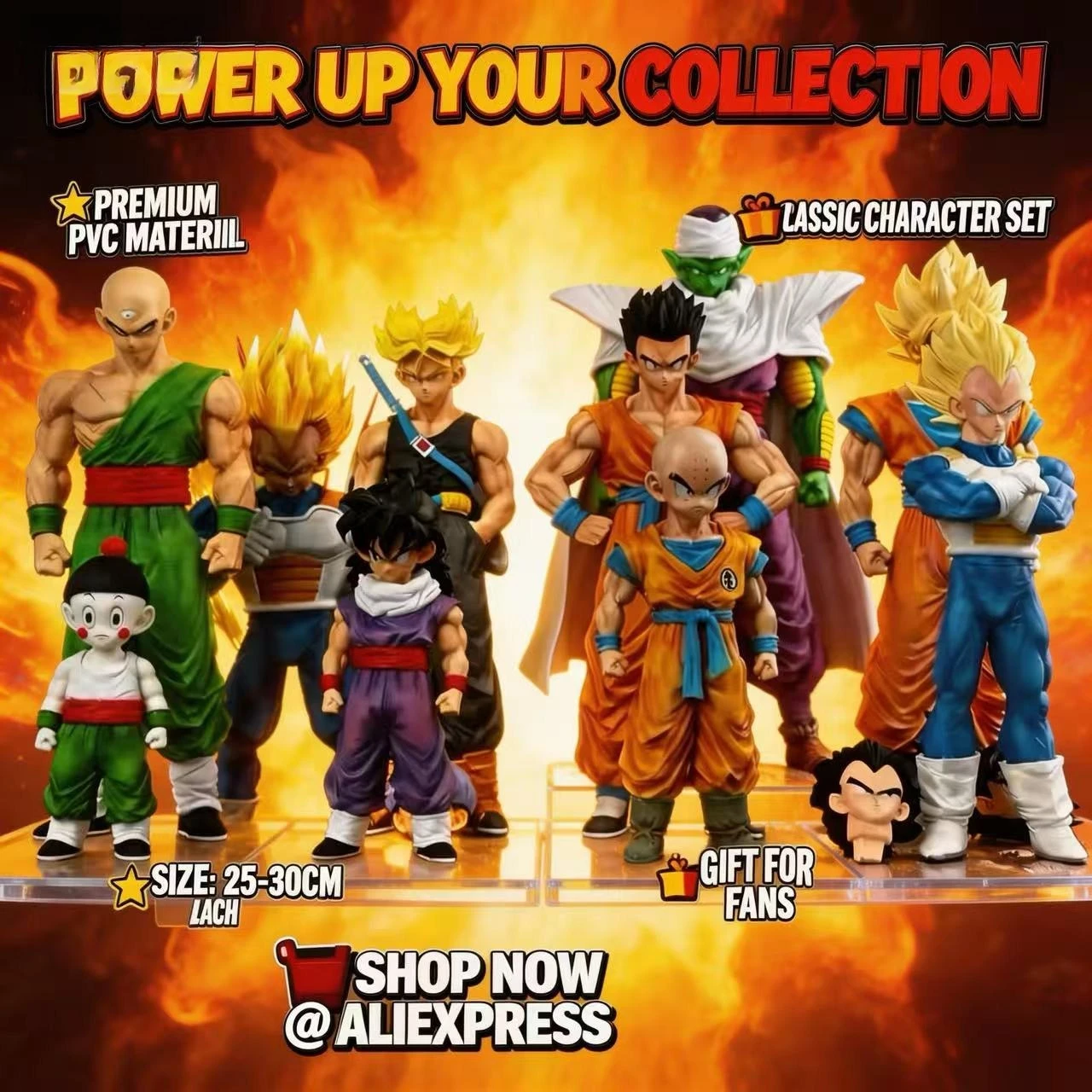 

Gk dragon ball Unlimited Z Warrior Son Gohan Goku Piccolo trunks Kurilin Anime Figures Manga Scene Collection Model Toy Gift