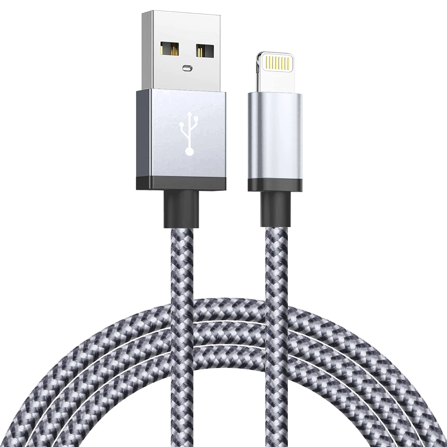 

2pcs Ultra Long Fast Charging USB Cable for iPhone 14 8 7 Plus 13 12 11 Pro Max XS XR 3A USB Charger Data Cable Braided Wire