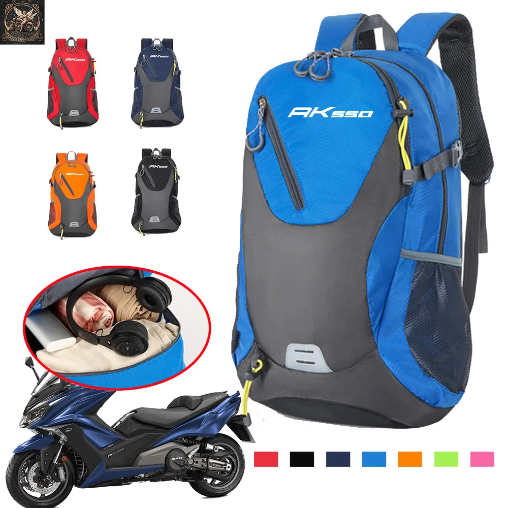 Impermeável Mochila de Viagem de Grande Capacidade para Homens e Mulheres, Premium Acessórios Rucksack, KYMCO AK 550, AK550, Novo