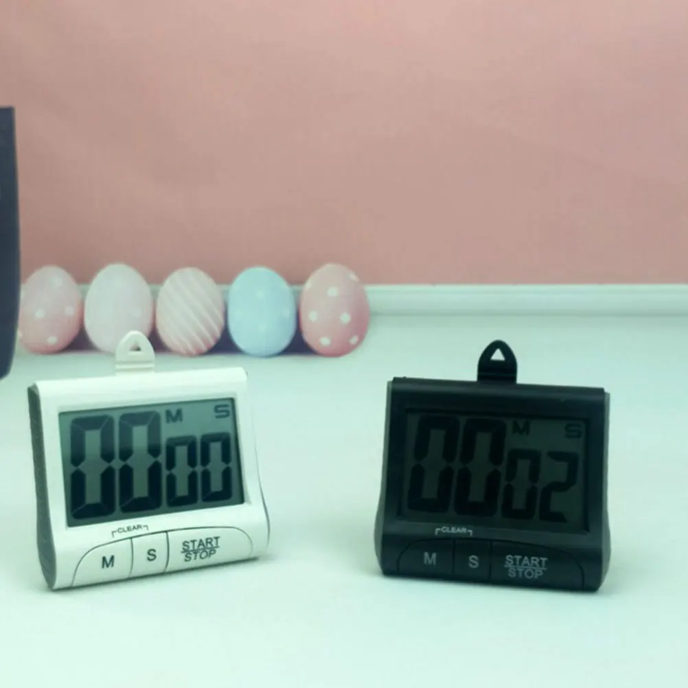 

Electronic Kitchen Digital Countdown Timer For Baking Cooking Eggs Pancakes Cakes Plastic Wall Mountable Simple