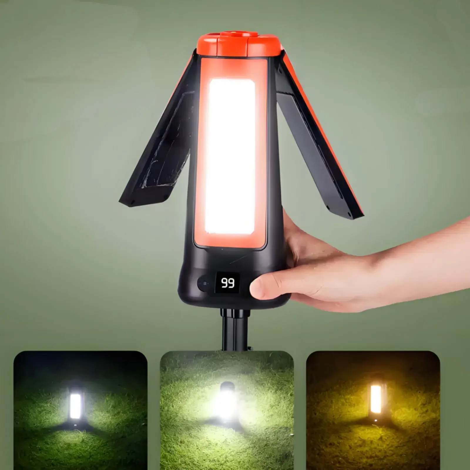 Telescopic Tent Lamp Adjustable Height Portable Camping Lamp Folding Camping Light Dimmable Outdoor Lighting view 4