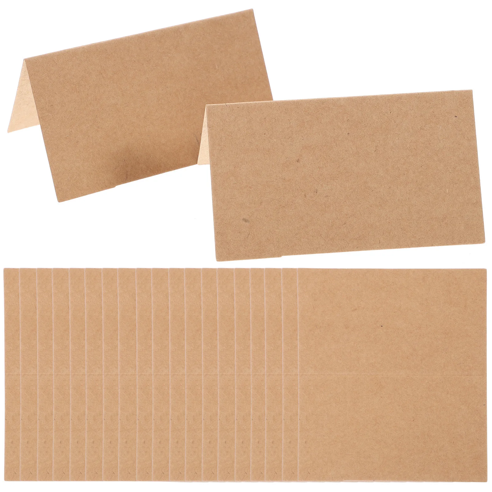 Biglietto da visita vuoto per espositore da tavolo in carta kraft da 35 pezzi per indicatore del sedile del partito Saluto aziendale Stampa personalizzata Desktop
