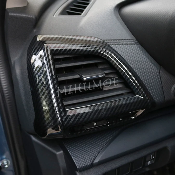 Carbon Fiber Dashboard Side Air Vent Decoration Cover Trims For Subaru Forester (SK) 2019-2024 Car Interior Accessories
