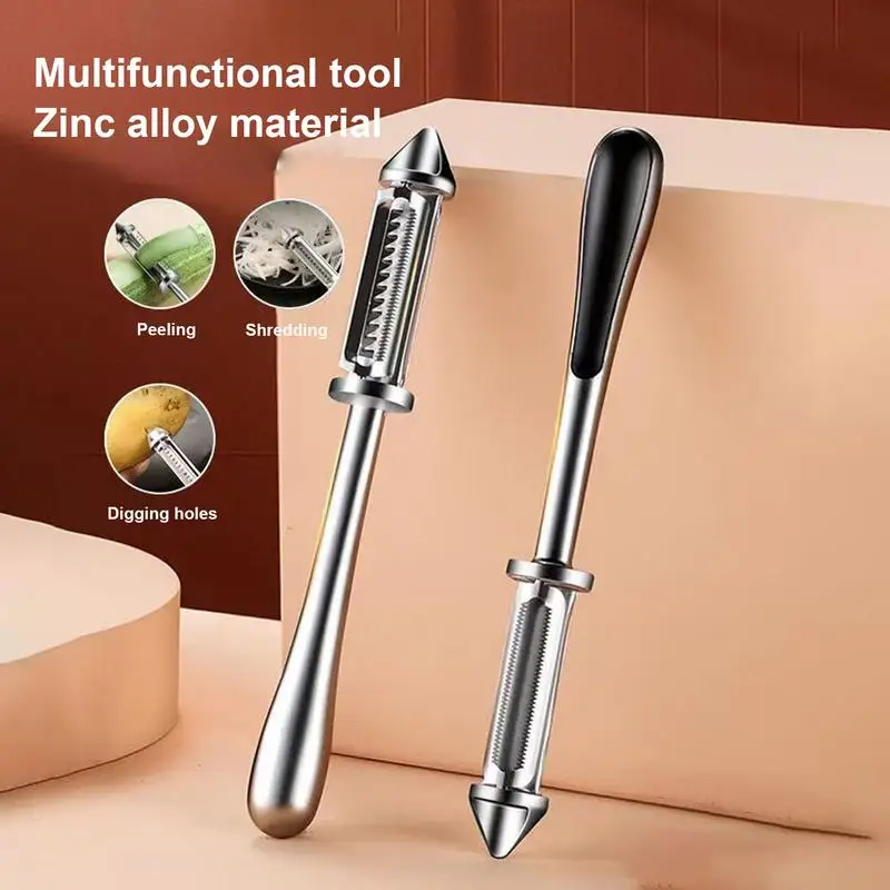 

Anti Slip Peeler shredding and cutting holes Rotary Swivel Peeling Tools for Food Preparation Kitchen Vegetable Tool Accessories