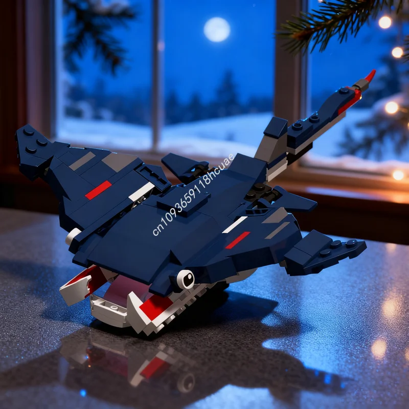 

169 шт. MOC Manta Ray Creator 3 1ed модель строительные игрушки блоки строительство собрать Рождественский подарок DIY образование кирпич дети