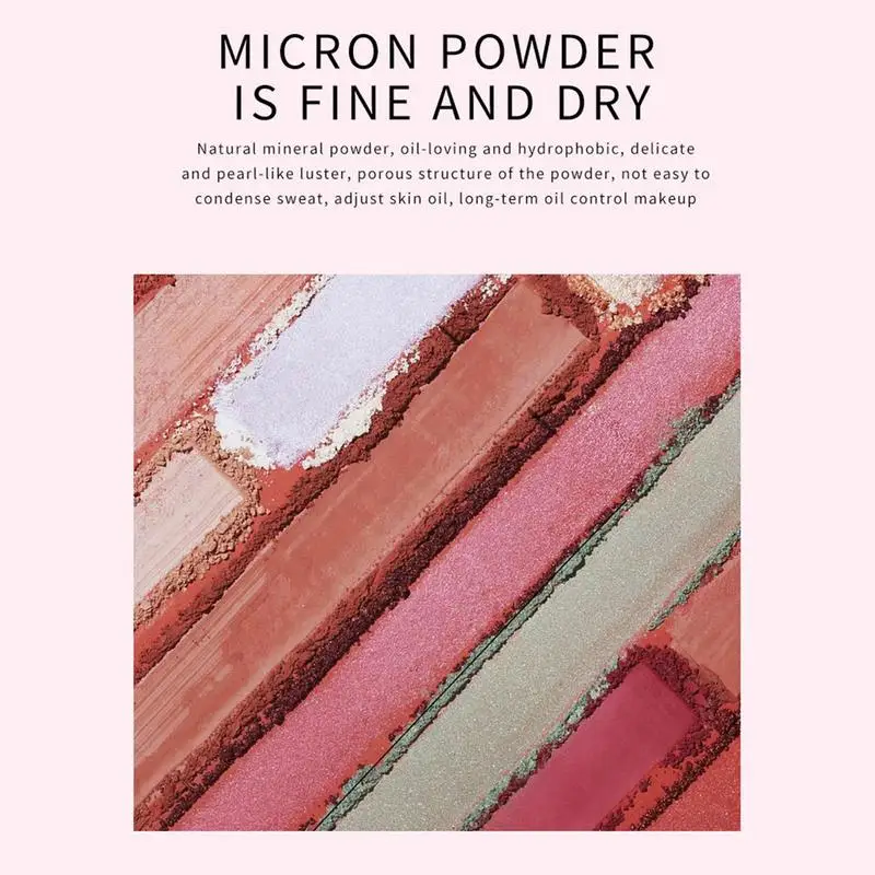 Flower Embossed Blush Face Makeup Matte Shimmer Pigment Waterproof Natural Nude Brightening Cheek Rouge Blush Eyeshadow makeup