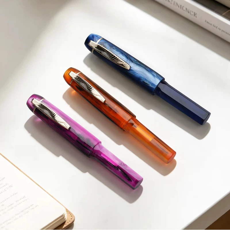 majohn-rs3-ハイエンド新製品ポータブルショートペン、樹脂製トラベルアカウントミニポケットペン、学生や専門家に最適