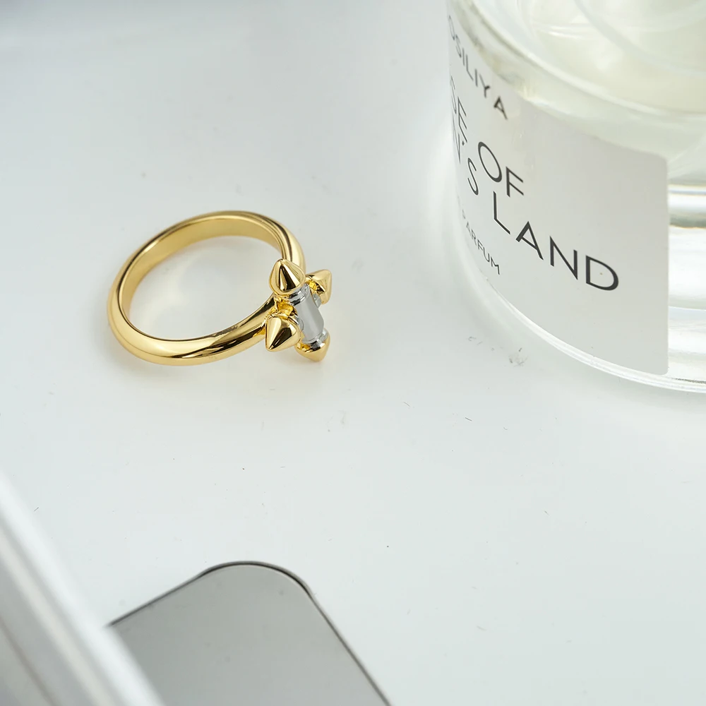 

ENFASHION Cone Ring For Women Anillos Mujer 18K Plated Gold Rings Fashion Jewelry Elegant Jewelry Cocktail High Street R244453