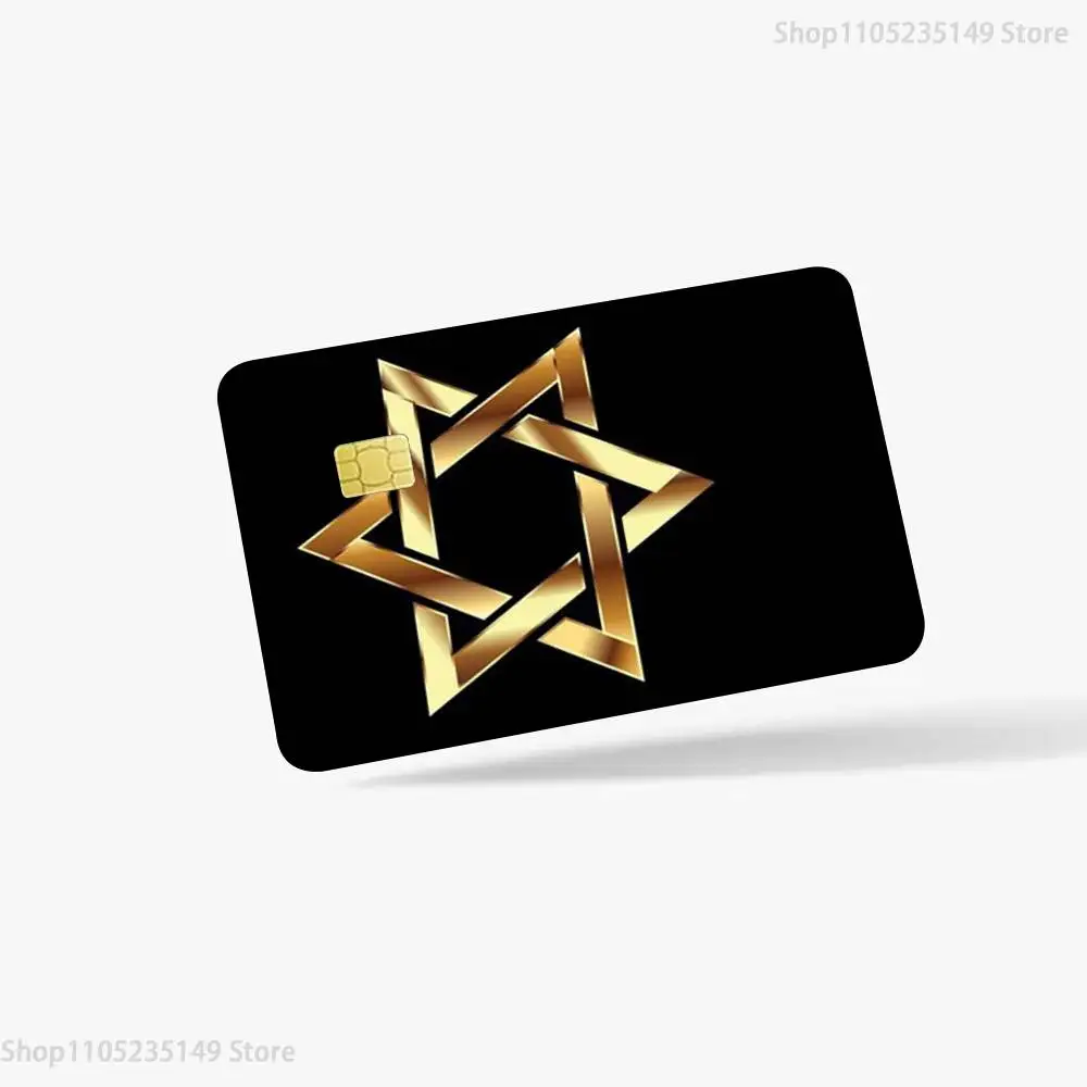 Jewish star  Credit Debit Bank Film Skin Sticker Front Cover