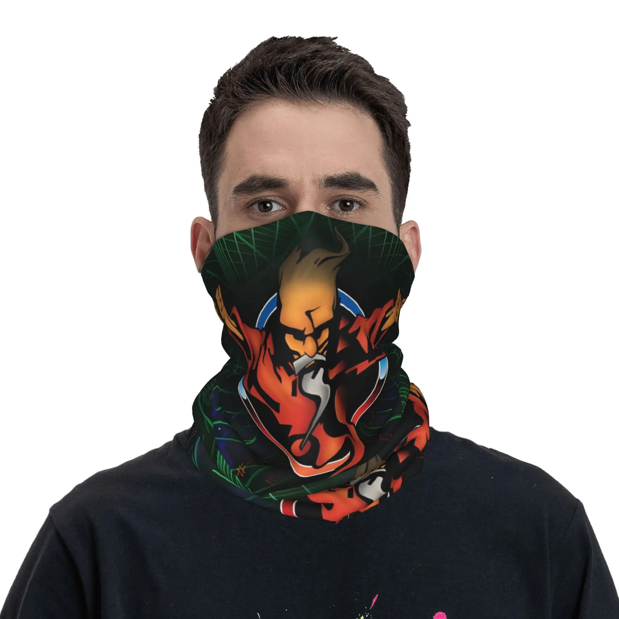 T-Thundered Music Festival Bandana Neck Gaiter Windproof Face Scarf Cover Women Men Domed Hardcore Headwear Tube Balaclava